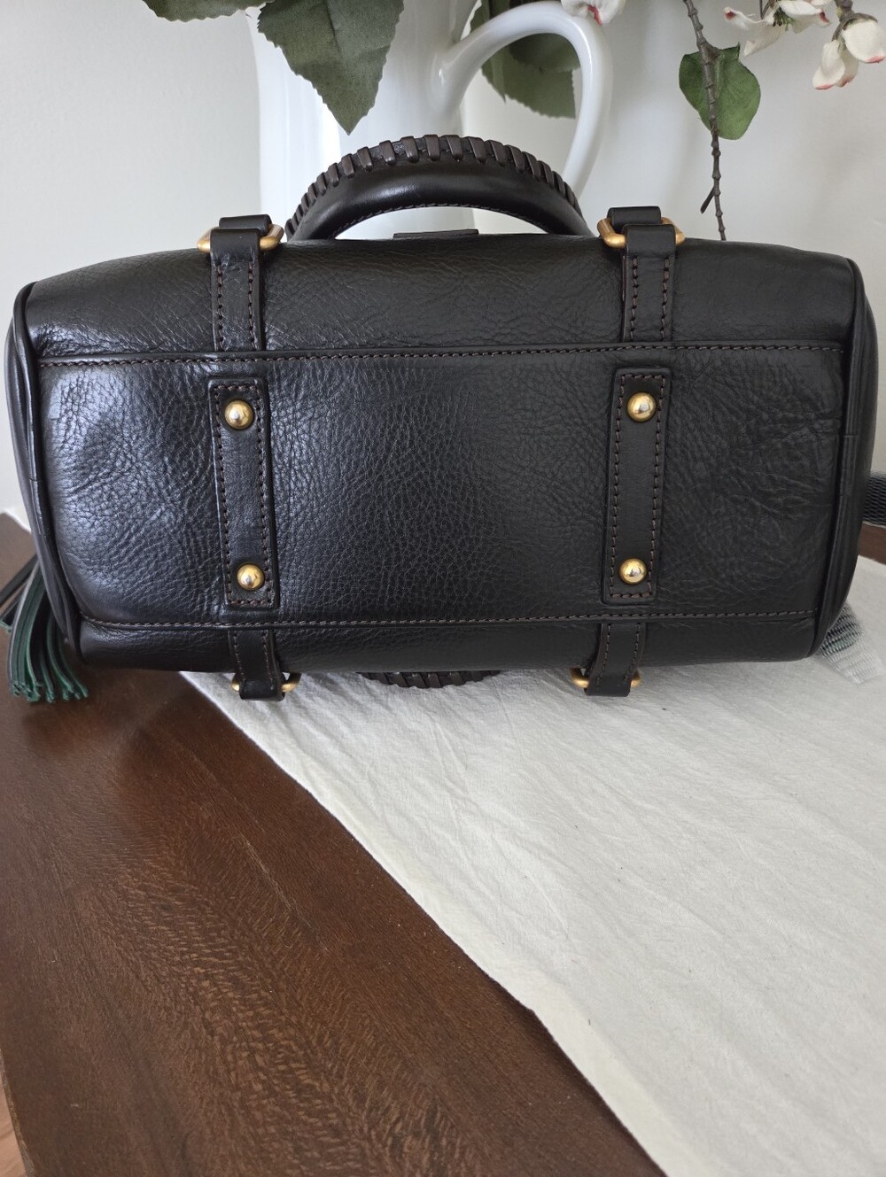 Dooney & Bourke Florentine Mini Satchel EUC Black - Picture 5 of 8